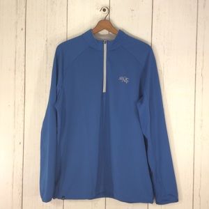 Adidas Climacool Blue 1/4 Zip Golf Pullover